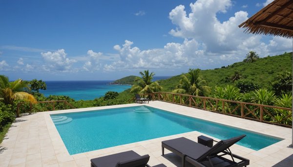 Location de villas avec vue mer en guadeloupe : le luxe accessible